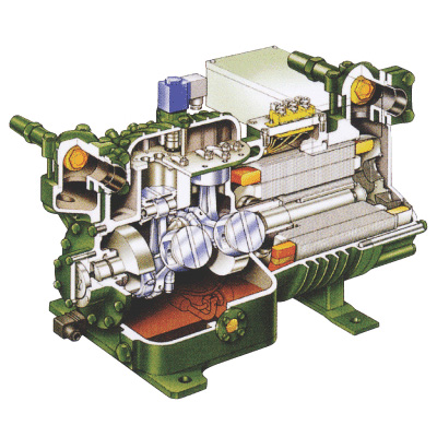 반밀폐형압축기